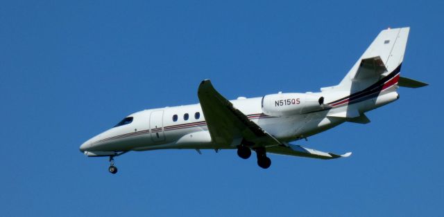 Cessna Citation Latitude (N515QS) - About to touch down is this 2016 Cessna Citation Latitude in the Spring of 2025.