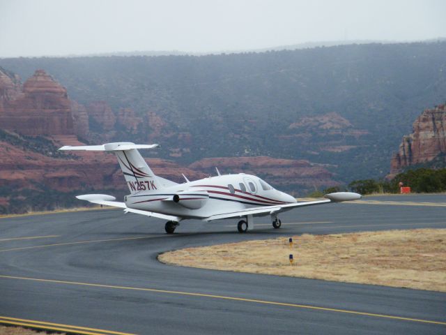 N247K — - Visiting Sedona Airport in February, 2013. Departing.