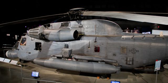 6810357 — - On display at the National Museum of the United States Air Force in Ohio, this Sikorsky Pave Low IV MH-53M was the command element helicopter (Call sign Apple One) used in the Son Tay raid which was conducted in an attempt to rescue POWs being held captive in North Viet Nam.  