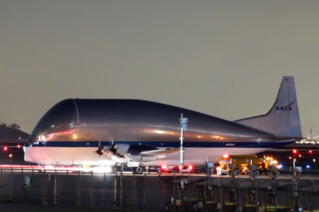 Aero Spacelines Super Guppy (N941NA) - On the tarmac at Moffett Federal Airfield Jan. 24, 2016.