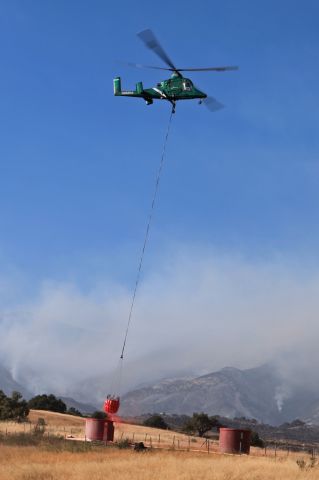 N265KA — - Picking up more Phos-Chek just off Hwy 154 in Santa Barbara during the Jesusita Fire