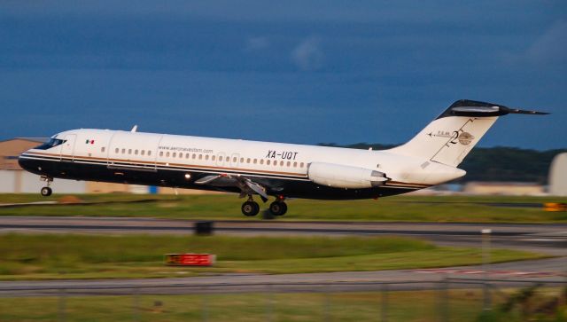 McDonnell Douglas DC-9-30 (XA-UQT) - Absolutely beautiful classic DC-9 landing at Donaldson Center.  Almost 53 years old. Perfect weather to go watch some airplanes. We need more of this in 2020! Taken 9/9/20.