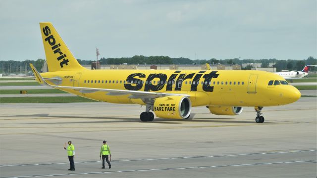 Airbus A320neo (N905NK) - Arrival in Detroit from Orlando on May 28, 2019