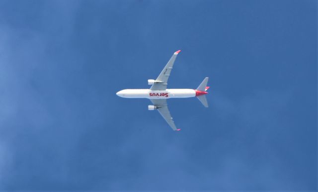 OE-LAY — - OE-LAY BOEING B-767-3Z9 Austrian Airlines AUA74 de Montréal YUL vers Vienna VIE Altitude 6567 Mètres Vitesse 769 Hm/H Survolant la ville de Lavaltrie QC. le 25-05-2023 à 19:00