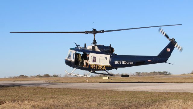 Bell UH-1V Iroquois (N512SA) - The Alabama Law Enforcement Agency's Bell UH-1V Iroquois arriving during Z's Invitational Jet Blast at H.L. Sonny Callahan Airport, Fairhope, AL - afternoon of March 3, 2021.