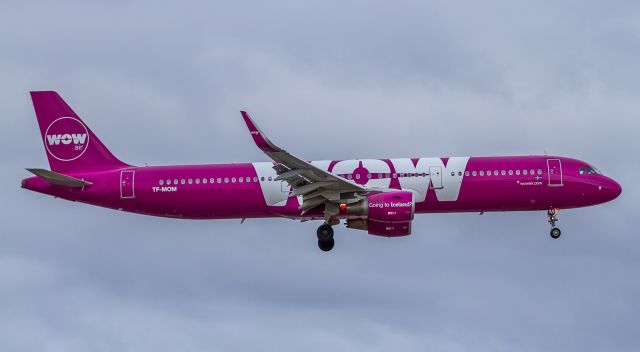 Airbus A321 (TF-MOM) - MOM arrives in Toronto from Keflavik, about to touch down on runway 23