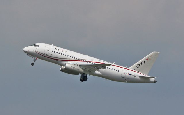 Sukhoi Superjet 100 (EI-FWA) - cityjet ssj 100-95b ei-fwa dep shannon 7/6/16.