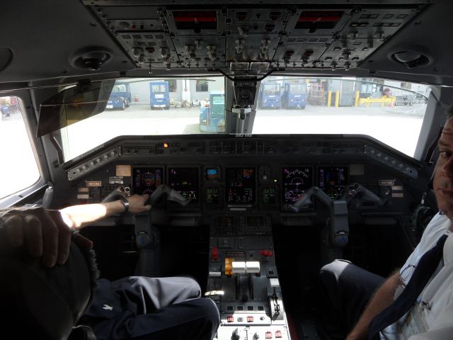 Embraer ERJ-145 (N677AE) - Thanks to the Captain and First Officer for this photo opportunity!