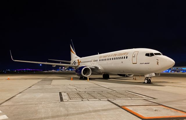 Boeing 737-800 (VH-PAG) - Taken airside in early 2021 before REx started officially flying 737s to Brisbane. This aircraft was performing a charter flight to Canberra.