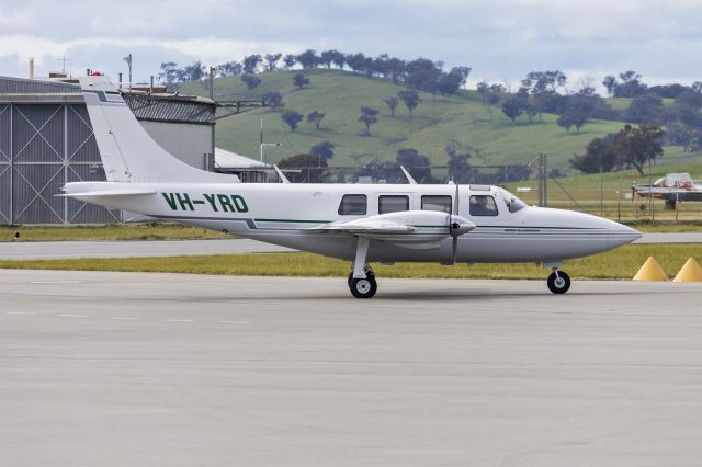 Piper Aerostar (VH-YRD) - C&M Wholesalers (VH-YRD) Ted Smith Aerostar 601P taxiing at Wagga Wagga Airport.