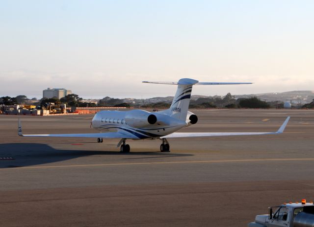 Gulfstream Aerospace Gulfstream V (N456GA) - KMRY - one of 2 sister ships at the Monterey Jet center this AM 6/25/2015. ( other was N451GV) on the left.