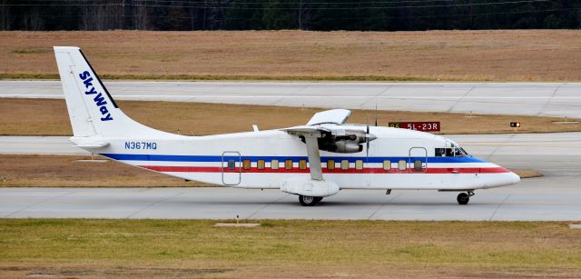 Short SD3-60 (N367MQ) - From the RDU observation deck, 12/23/17.  Love this rara avis!