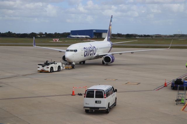 Boeing 737-800 (N802XT) - 10/26/23 push back at Airside 2