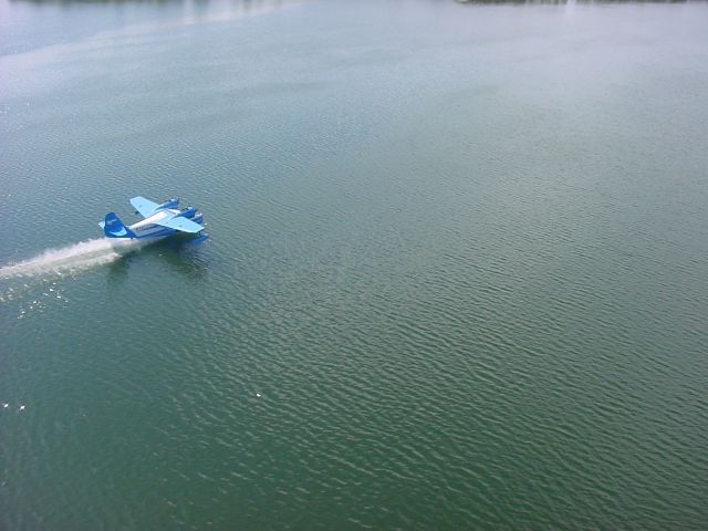 Grumman Goose (N741) - Grumman Goose landing in Wasilla Lake, AK