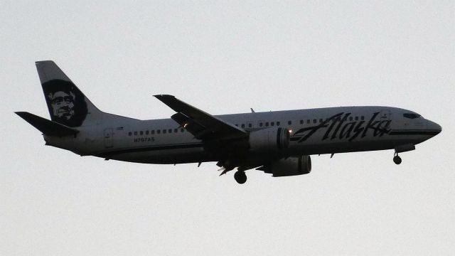 BOEING 737-400 (N797AS) - 2015-02-20 AS402 Portland (PDX) San Jose (SJC) 16:25 PST 16:20 18:05 PST Landed 17:55