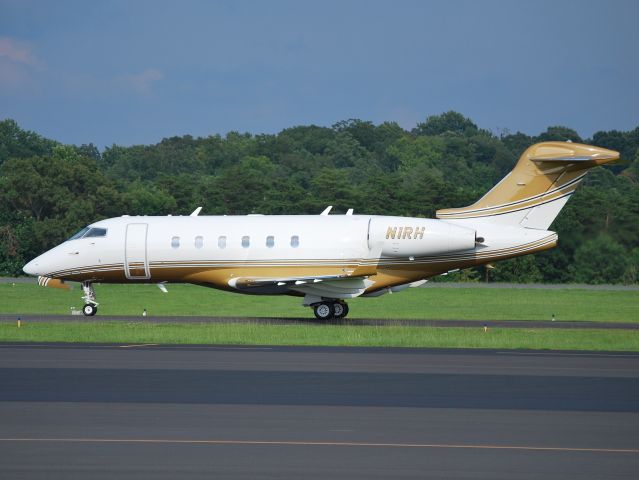 Bombardier Challenger 300 (N1RH) - HENDRICK MOTORSPORTS LLC (NASCAR team owner Rick Hendrick) returning from the Brickyard 400 at KJQF - 7/28/13