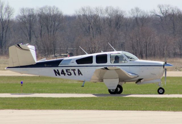 Beechcraft 35 Bonanza (N45TA) - Whiteside Co. Airport KSQI 6 April 2023br /I just caught this guy taxiing by.br /Gary C. Orlando Photo.