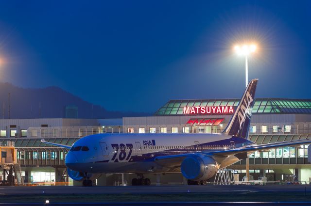 Boeing 787-8 (JA811A) - B787-8 in which the front window broke