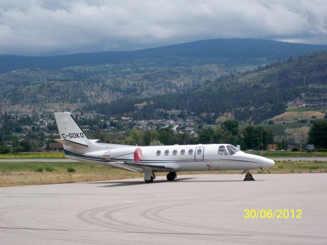 Cessna Citation II — - PENTICTON REGIONAL AIRPORT CANADA YYF - Cessna 550 Citation Bravo