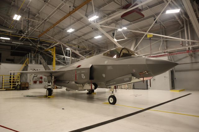 Lockheed F-35C (N5266) - This is a rare photo from inside one of the VTANG hangars during Vermont Wing Civil Air Patrol Encampment 2023