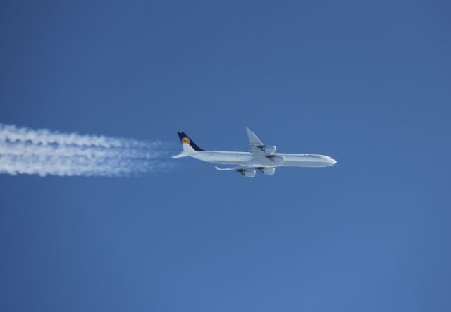 Airbus A340-600 — - Inflight over Germany.br /Photo: 15.05.2016