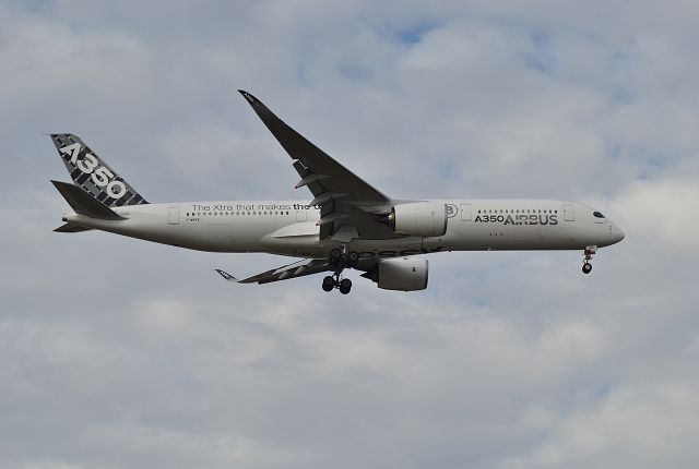 Airbus A350-900 (F-WWYB) - Airbus A350 on its visit to Perth. Image taken Final Approach runway 21.