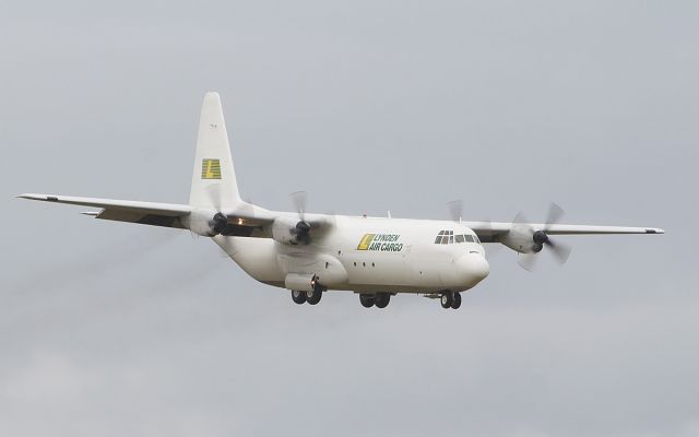 Lockheed C-130 Hercules (P4-LAS) - lynden air cargo l-100-30 p4-las landing at shannon 15/7/18.