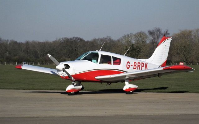 Piper Cherokee (G-BRPK) - Sywell Aerodrome 15 February 2019