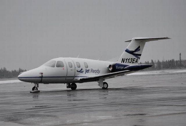 Eclipse 500 (N113EA) - Parked at Woodwards ramp CYYR.