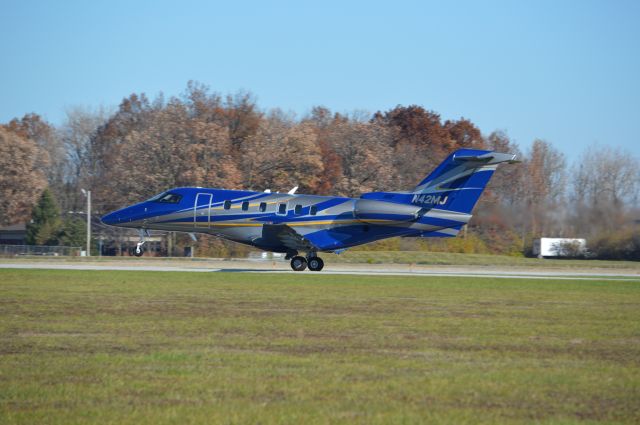 Pilatus PC-24 (N42MJ) - Gorgeous PC-24 departing on a breezy and brisk morning