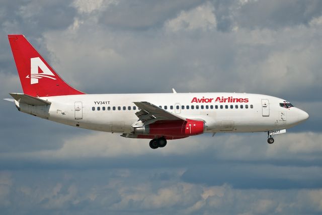 Boeing 737-200 (YV341T) - Avior Airlines YV341T   arriving from Barcelona, Venezuela