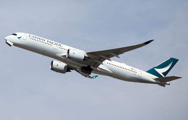 Airbus A350-900 (B-LRO) - Climbing from Rwy 34L