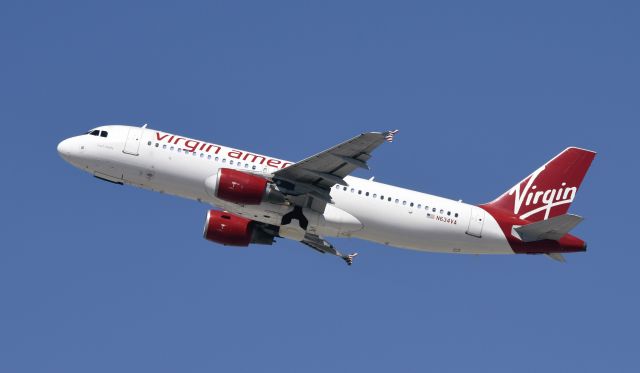 Airbus A320 (N634VA) - Departing LAX