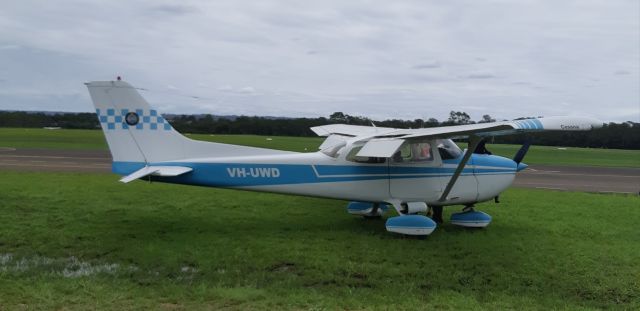 Cessna Skyhawk (VH-UWD) - On the Grass apron at Phoenix Aero Club Camden airport NSW 