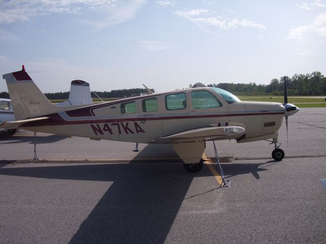 Beechcraft Bonanza (36) (N47KA) - Tied down at CCO