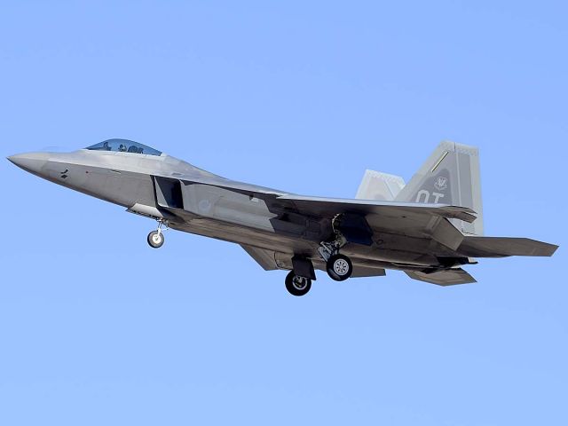 Lockheed F-22 Raptor (04-4068) - Lockheed-Martin F-22A Raptor 04-4068 of the 53rd Test and Evaluation Group at the Air Force Heritage Conference on March 4 2012.