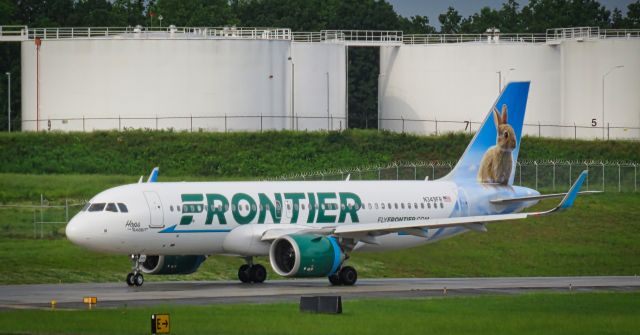 Airbus A320neo (N349FR) - Hops the Rabittbr /May 11, 2019 photographed from The Overlook