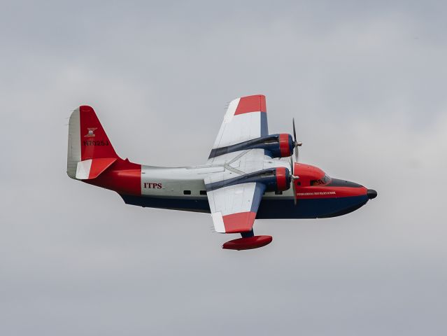 Grumman HU-16 Albatross (N7025J) - N7025J, a Grumman HU-16 Albatross, owned and operated by, International Test Pilots School, London, Ontario performing at Airshow London, 10 Sep 2023.