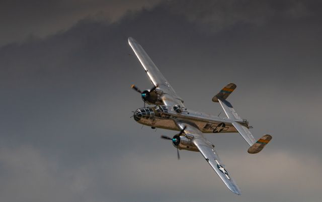 North American TB-25 Mitchell (N27493) - The Commemorative Air Forces "Miss Mitchell" makes a pass during the 2018 Chippewa Valley Airshow.