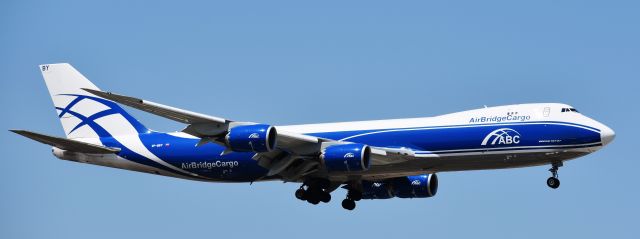 BOEING 747-8 (VP-BBY) - AirBridgeCargo 748, one of the highlights of my day at ORD.  On 5/7/18.