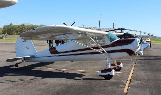 Cessna 140 (N1995N) - A 1947 model Cessna 140 at the EAA 683 April Breakfast Fly-In at Joe Starnes Field, Guntersville Municipal Airport, AL - April 8, 2017.