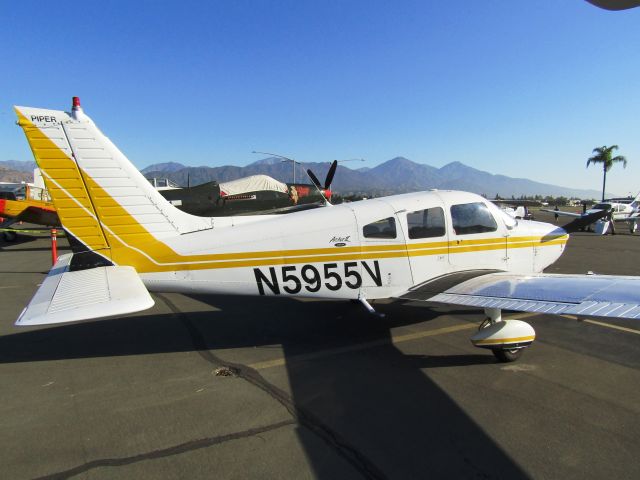 Piper Cherokee (N5955V) - On the ramp
