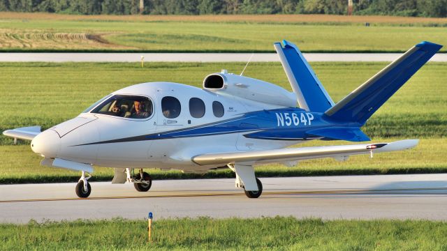 Cirrus Vision SF50 (N564P) - The local SF50 taxiing back to its hangar during golden hour. br /br /8/16/23