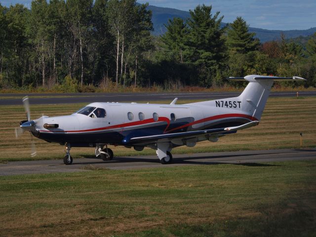 Pilatus PC-12 (N745ST) - Taxiing out for departure Sunday 9-20-2020