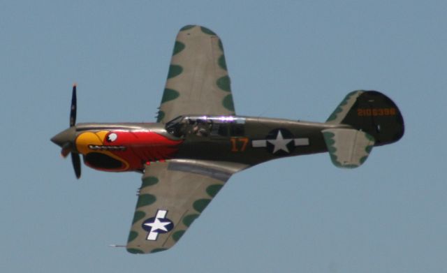 CURTISS Warhawk (N1195N) - P-40N Parrot Head, Blue Thunder Airshow, 24 Jul 10