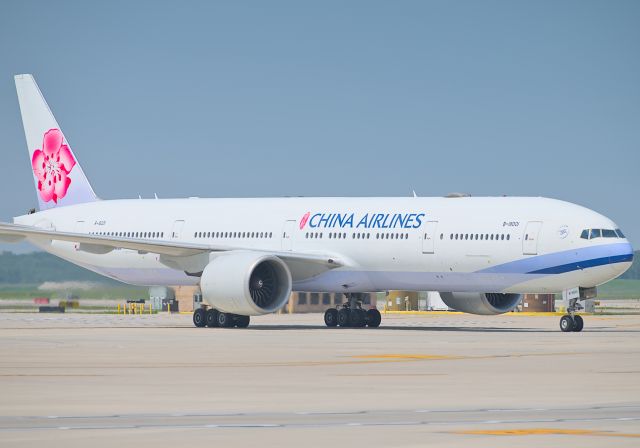 BOEING 777-300 (B-18001) - Dynasty 1886 taxing into the North Terminal after a long flight from Taipei.br /br /7/24/2023