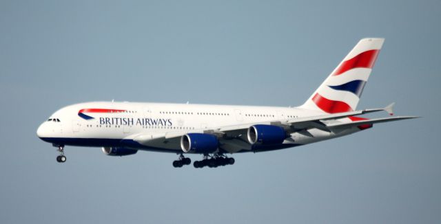 Airbus A380-800 (G-ILEF) - Arrival 28L, No flight information located