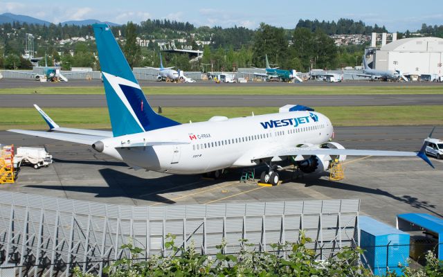 Boeing 737-800 (C-FRAX) - Pre-delivery 737-8 MAX for WestJet.