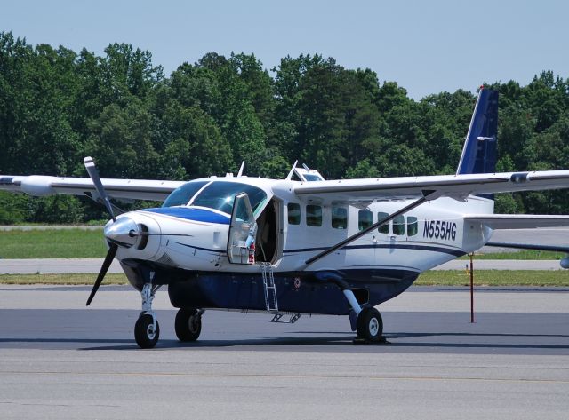 Cessna Caravan (N555HG) - HSG CARAVAN LLC at KJQF - 6/8/12