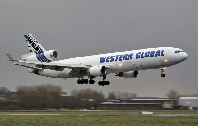 Boeing MD-11 (N546JN) - western global md-11f n546jn landing at shannon in stormy conditions 10/2/20.